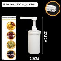 Food Grade Plastic Multipurpose Syrup Dispenser Detachable Design Accurate Pump For Cafe Milk Tea Shop Home Bar as the picture white
