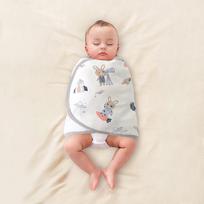 Naujagimio grynos medvilnės miego vystyklas nuo staigios reakcijos pavasariui ir rudeniui 35x90cm, 6-12 months white
