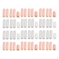 60x Gel Toe Thumb Cap Pads Guard Separator For Foot Blister Care beige