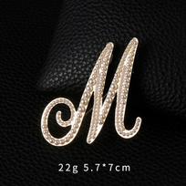 Madingi Moterims Vyrams 26 Raidės Perliniai Metaliniai Sagės Ženkliukai Paprasti Kūrybiški Ženkliukai Unisex Kostiumo Biuro Sagtis Aksesuarai Sagės Smeigtukas black