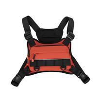 Front Chest Bag Camping Vest Backpack for Men Women Running Tactical Pack Sports Outdoor Cycling Running fishing Travel Rig Bag oranžinė
