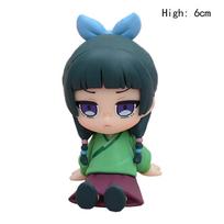 Q Version The Apothecary Diaries Maomao Jinshi Mini Figure 12cm Anime Periphery Kawaii Sitting Toys Desktop Ornaments Model Gift black