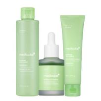 medicube Exosome Cica Calming Skincare Set (Toner 210ml + Ampoule 30ml + Cream 50ml) beige