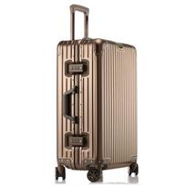 OKD 22-inch Aluminum-Magnesium Alloy Carry-on Luggage beige