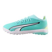 Puma Match Ultra Round Toe Lace-Up TT (Rubber Studs) Artificial Turf Firm Ground Fabric Football Shoes Men Football Shoes Mint-Green 107220-03 40 blue