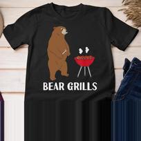 Bear Grills Grilling Meat Funny T shirt XXXXXL