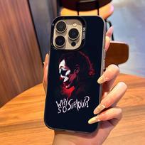 Happy F-Face J-Jokers Phone Case For IPhone17 Air 16 15 14 Plus 13 12 11 Pro 7 8 XS Max XR Silver Black Bumper Case iPhone 13ProMax