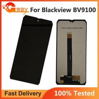 Pilnas LCD ekrano ir skaitmenintuvo surinkimas, skirtas Blackview BV9100 gray