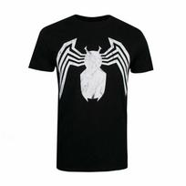 Venom vyriški marškinėliai su emblema Juodi S-XXL Marvel Žmogus-voras Oficialūs 3XL white
