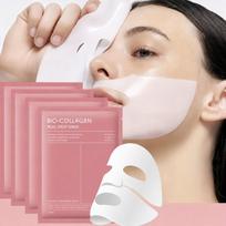1/3/5pcs Sleep Collagen Hydrating Facial Mask, Contains Hyaluronic Acid And Niacinamide, Facial Care Pink / 1Pc white