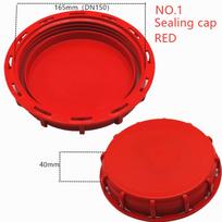 Vented Cap IBC Tank Cover Sealing Cap Bulk Container Cap  Chemical Storage Containers Red blind cap