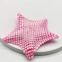 3D Printed Articulated Starfish Fidget Toy Flexible Movable Joints Stress Relief Decompression Waterproof Sensory Toy Desk Decor pink