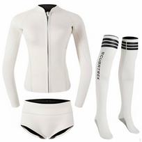 Full figure Wetsuit, singlePiece Rash Guard, Long Sleeve, Quick Dry, Sun Protection, Women’s M balta