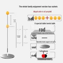 Indoor Elasticity Ping Pong Trainer for Self-Practice - Parent-Child Gift gray