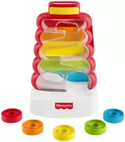 Fisher-Price klasikinis monetų mėtymo žaislas „Rock-a-Stack“ (JLB81)