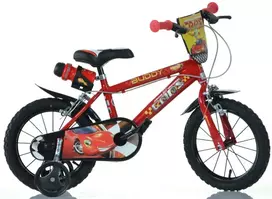 Kubisport Vaikiškas dviratukas 14 Cali Zygzak McQueen Cars Auta hamulec Dino Bikes (Kub_05-CSK5143K/CS3)