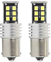 Amio LED CANBUS 2835 15SMD 1156 BA15S P21W R10W R5W balta 12V/24V