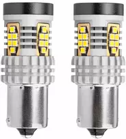 Amio LED CANBUS 3020 24SMD 1156 BA15S P21W R10W R5W baltas 12V/24V