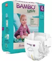 Abena Bleer, Bambo Nature, 4 dydis, 7-14 kg, pakelis su 144 vnt.