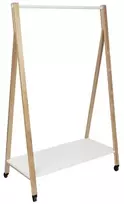Drabužių kabykla, Alba Sleek, iki 30 vnt./40 kg, su ratukais ir lentyna