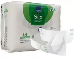 Suaugusiųjų sauskelnės, Abena® Slip Premium L4, su lipnia juosta, 4 000 ml, žalios, pakuotė 18 vnt.