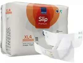Suaugusiųjų sauskelnės, Abena® Slip Premium, lipnios sauskelnės, XL4, oranžinės, pakuotė 12 vnt.