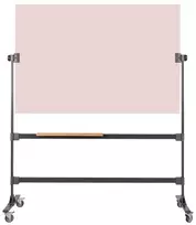 Bi Silque Stiklinė lenta, Bi-Office Stavo, dviem pusėms, rausva, PxI 150 x 100 cm
