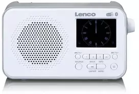 Ausinės DAB+ radio, Lenco PDR-036WH, Bluetooth® 5.0, hvid