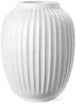 Vaza, Kähler Hammershøi, A x P x G 25,5 x 20 x 20 cm, balta