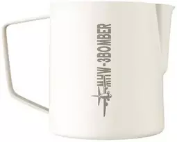 MHW-3BOMBER - Milk frothing pitcher 5.0 stainless steel matte baltas 400 ml