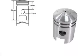 Other CILINDRAS ROMET KOMAR 60 40mm S38 SET. ALM