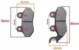 Other SYM ORBIT II/JET/SUPER DUKE/SYMPHONY STABDŽIŲ KALADĖLĖS 50/125 PRIEKINIŲ STABDŽIŲ KOMPLEKTAS TAIVANAS