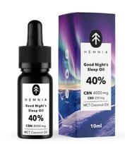 Hemnia Good Night's Sleep 40 % CBN aliejus – 4000 mg CBN + 250 mg CBD, MCT kokosų aliejus, 10 ml