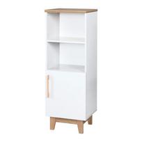 Vaikiška knygų spinta baltos spalvos iš ąžuolo 45x128 cm Finn – Roba