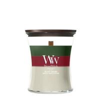 Žvakė, aromatinė WoodWick Ellipse holiday garland, 55 - 65 h, 275 g, įvairių spalvų