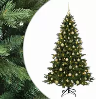Dirbtinė kalėdinė eglutė su rutuliuku 210 cm 300 LED