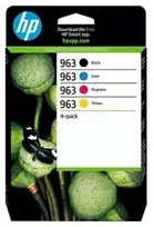 Spausdintuvas Hewlett Packard (HP) Originalios HP 963 CMYK rašalo kasetės 4 pakuotės