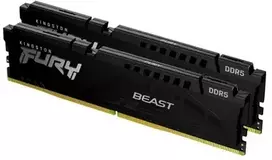 RAM KINGSTON 64GB 5200MHz DDR5 CL40 DIMM rinkinys iš 2 FURY Beast juodas