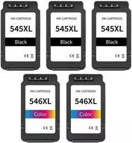 Dore Canon PG-545XL*3 CL-546XL*2 BK/C/M/Y rašalinės kasetės Dofe atnaujintas komplektas 5 vnt