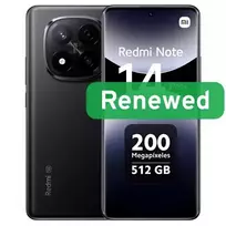 Xiaomi Renewed | Grade A | Redmi Note 14 Pro+ | 256GB | Midnight Juodas | 5G | O