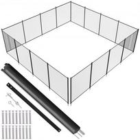 VEVOR baseino tvora, 1,2 x 14,6 m, juoda