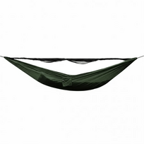 Hamakas TigerWood Ważka V1 Long su tinkleliu nuo uodų Double Zip, žalias
