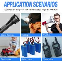 Įkraunama ličio baterija lempai ar kamerai, 13PCS (3000mAh)