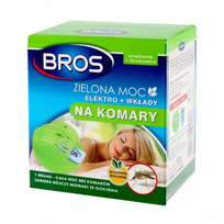 Elektrinis uodų repelentas Bros Zielona Moc su 10 keičiamų kasečių