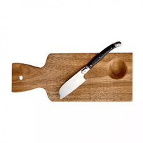 Laguiole Santoku Premium Line sūrio peilis su pjaustymo lenta