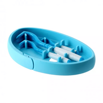 Tick Twister® Clipbox Trio erkių šalinimo įrankis su raktų pakabuku, mėlynas, 3 vnt.