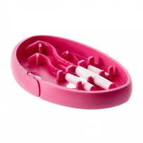 Tick Twister® Clipbox Trio erkių šalinimo įrankių rinkinys su pakabuku, rožinis, 3 vnt.