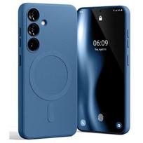 Mercury MagSafe Semi-Silicone Case for Samsung S24 S921, blue / blue