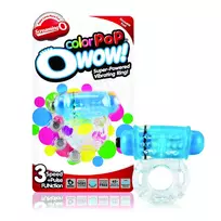 The Screaming O ColorPop O Wow vibruojantis penio žiedas, neoninis mėlynas
