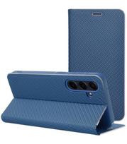 Mėlynas (Carbon) atverčiamas dėklas Samsung Galaxy S26 FE telefonui "Luna Book"